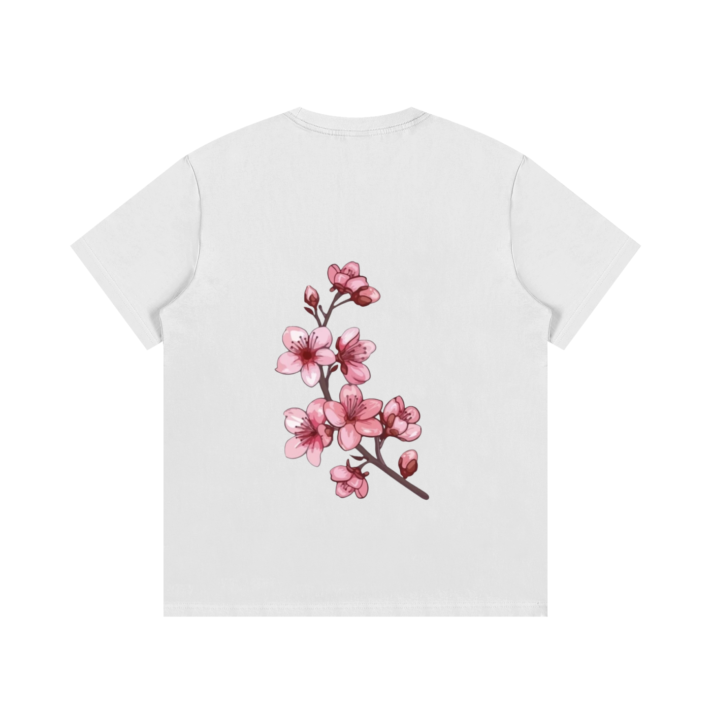 DEÈAV  Cherry blossom print white T shirt
