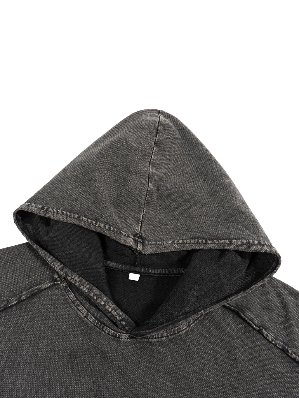 Snow Washed Boxy Hooded Tank Top