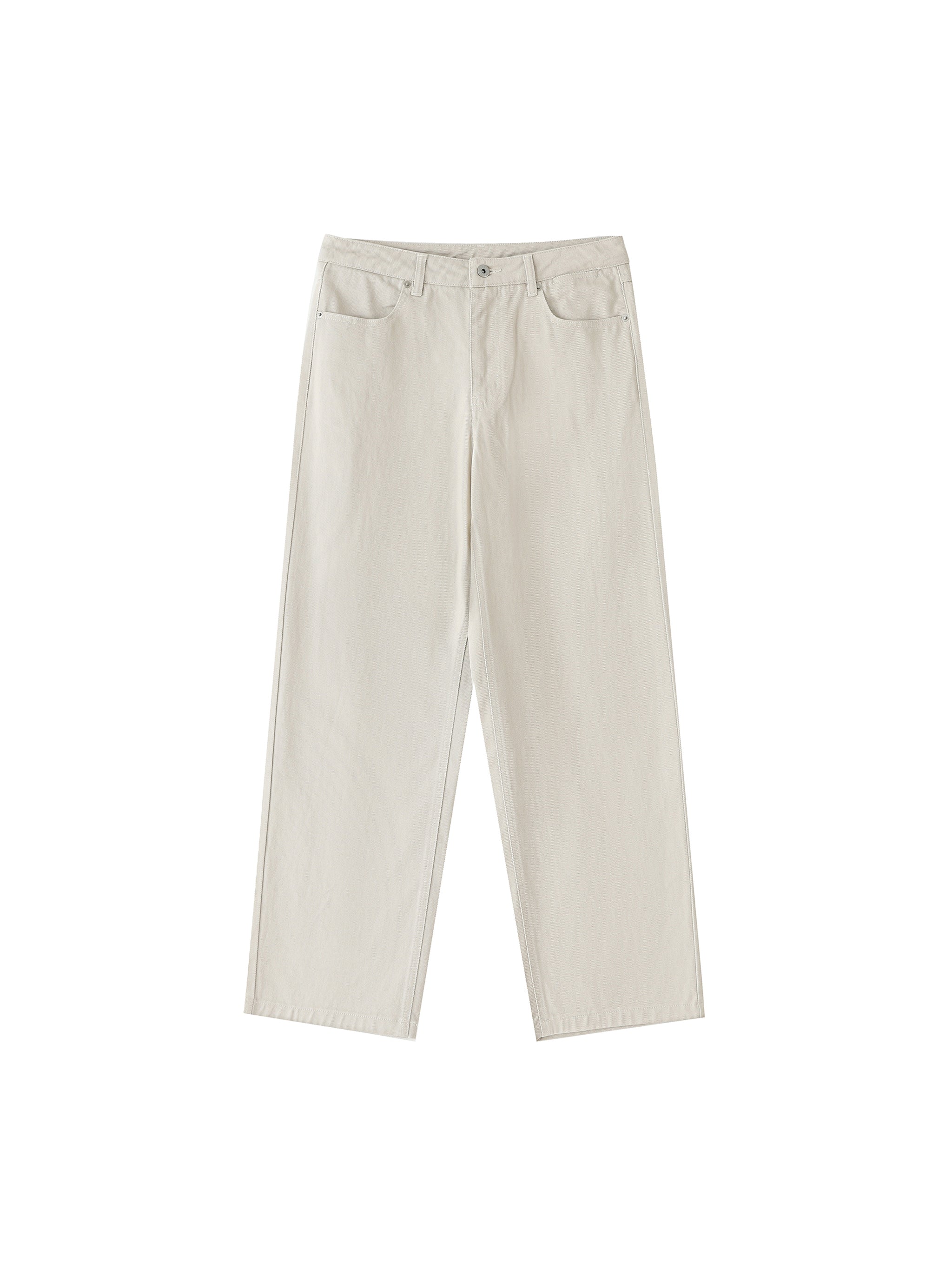 Heavyweight Cotton Straight-Leg Pants